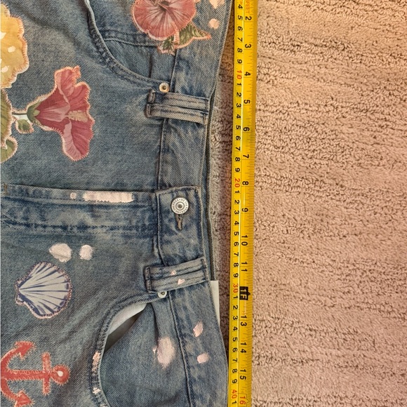 We The Free Tropical Beat Denim Shorts - Picture 6 of 8